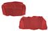 Triumph Stag Rear Seat Cover Kit - Leather Faced - Per Vehicle - Plain Flutes - Red - RS1589RED LF